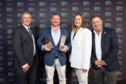 WBBC 2025 - Class 2 Champion - AWA CEO Dr Matt McDonagh - Chris Woolhouse -Stanbroke - Class Sponsor - Matt and Melissa George from Bovine Dynamics web
