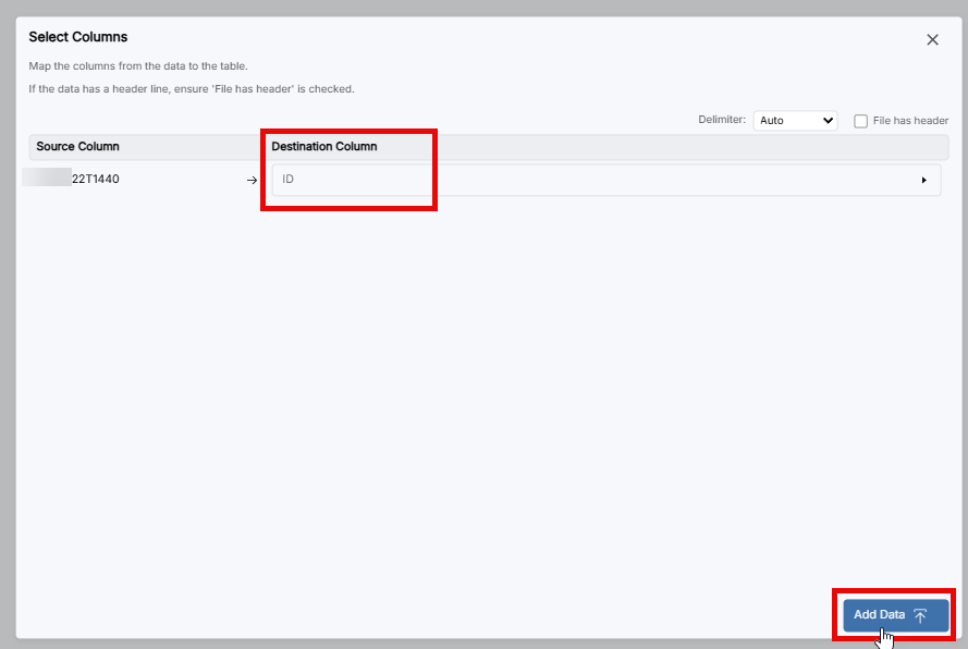 Mating Planner Add Data Destination