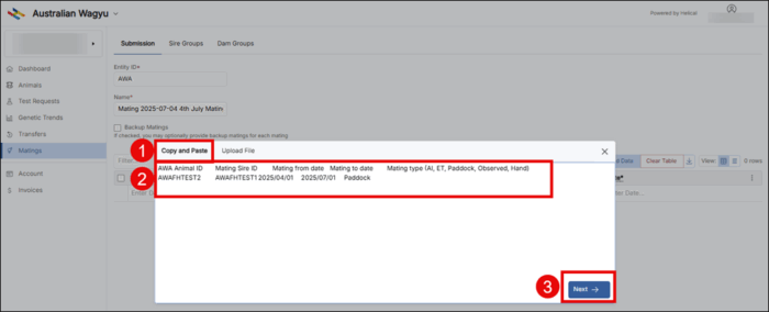 Copy And Paste Matings Helical