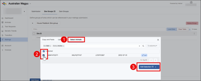 Select Sires In Ownership