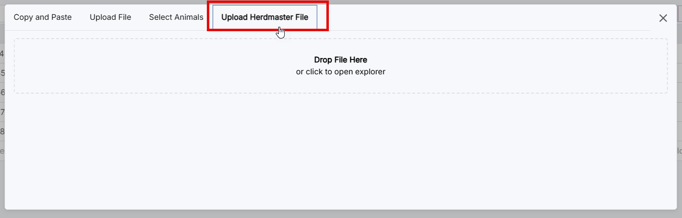 upload herdmaster file