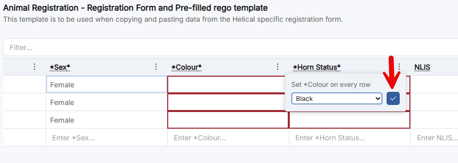 Confirm Selection